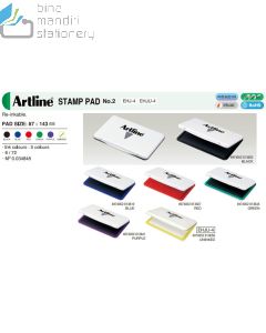 sample Image atk Bantalan Tinta Stempel Artline EHJU-4 Stamp Pad No. 2 Uninked (87 x 143 mm )