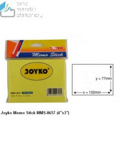 Gambar Sticky Note Joyko Memo Stick MMS-0657 (4"x3") merek Joyko