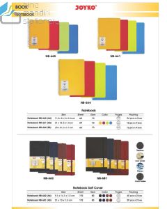 Jual Buku Tulis Catatan Diary Agenda Bergaris Spiral Soft Cover  Joyko Notebook NB-681 terlengkap di toko alat tulis