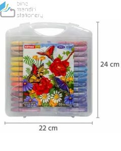 Brosur gambar atk Kenko 55 Colour Oil pastel Pewarna Krayon