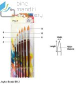 Foto Joyko Brush BR-3 Kuas Lukis Cat Air Cat Minyak Akrilik Set merek Joyko